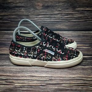 Superga Multi-Color Tweed Sneakers Women's 6